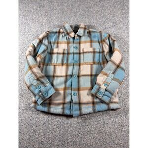 DKNY Boys Plaid Sherpa Lined Flannel Shirt Jacket Shacket Boys 5